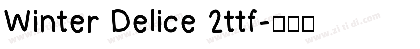 Winter Delice 2ttf字体转换